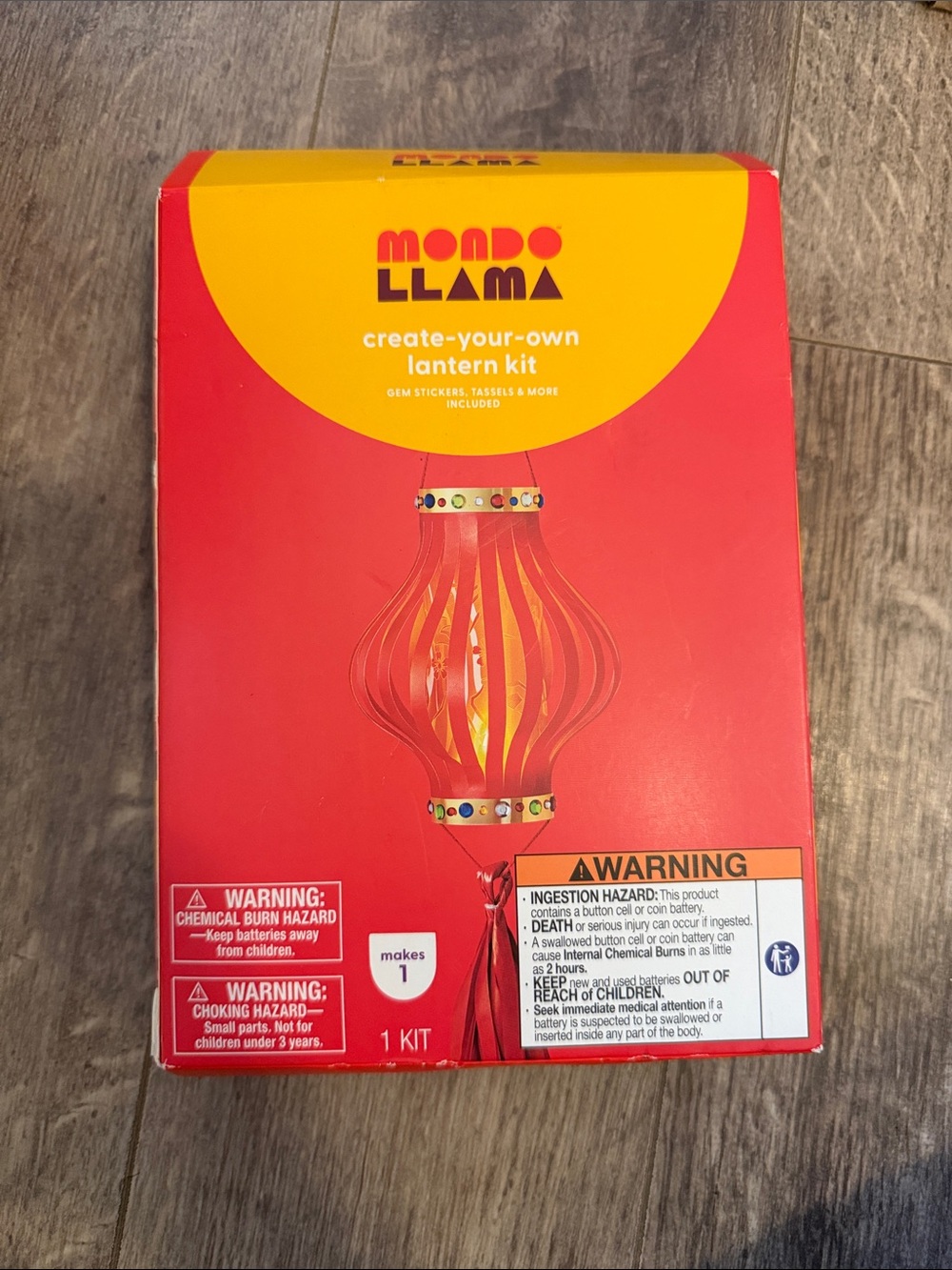 Mondo Llama Red Create-Your-Own Lantern Kit